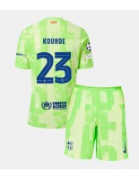 Barcelona Jules Kounde #23 Tredjedraktsett Barn 2024-25 Korte ermer (+ bukser)